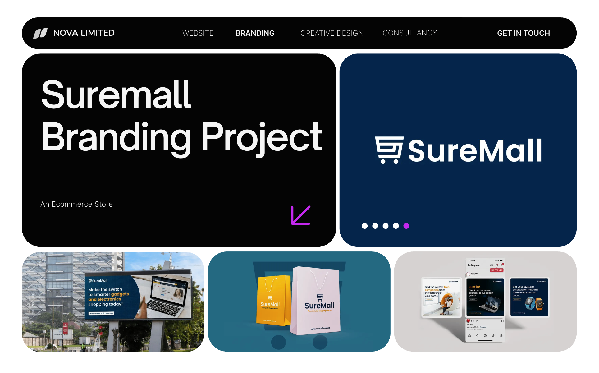 Suremall Brand Identity by Nova Limited - Website Developer in Lagos, Nigeria